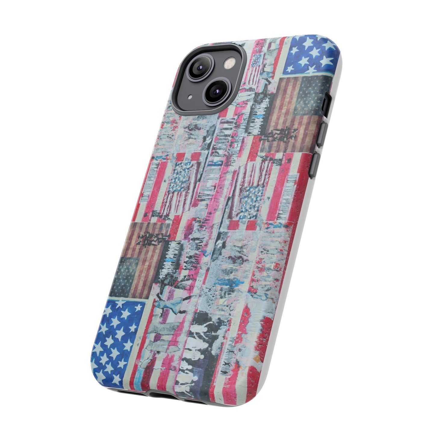 Patriotic Phone Case -We The People Image - Tough Cases with American Flag Design
