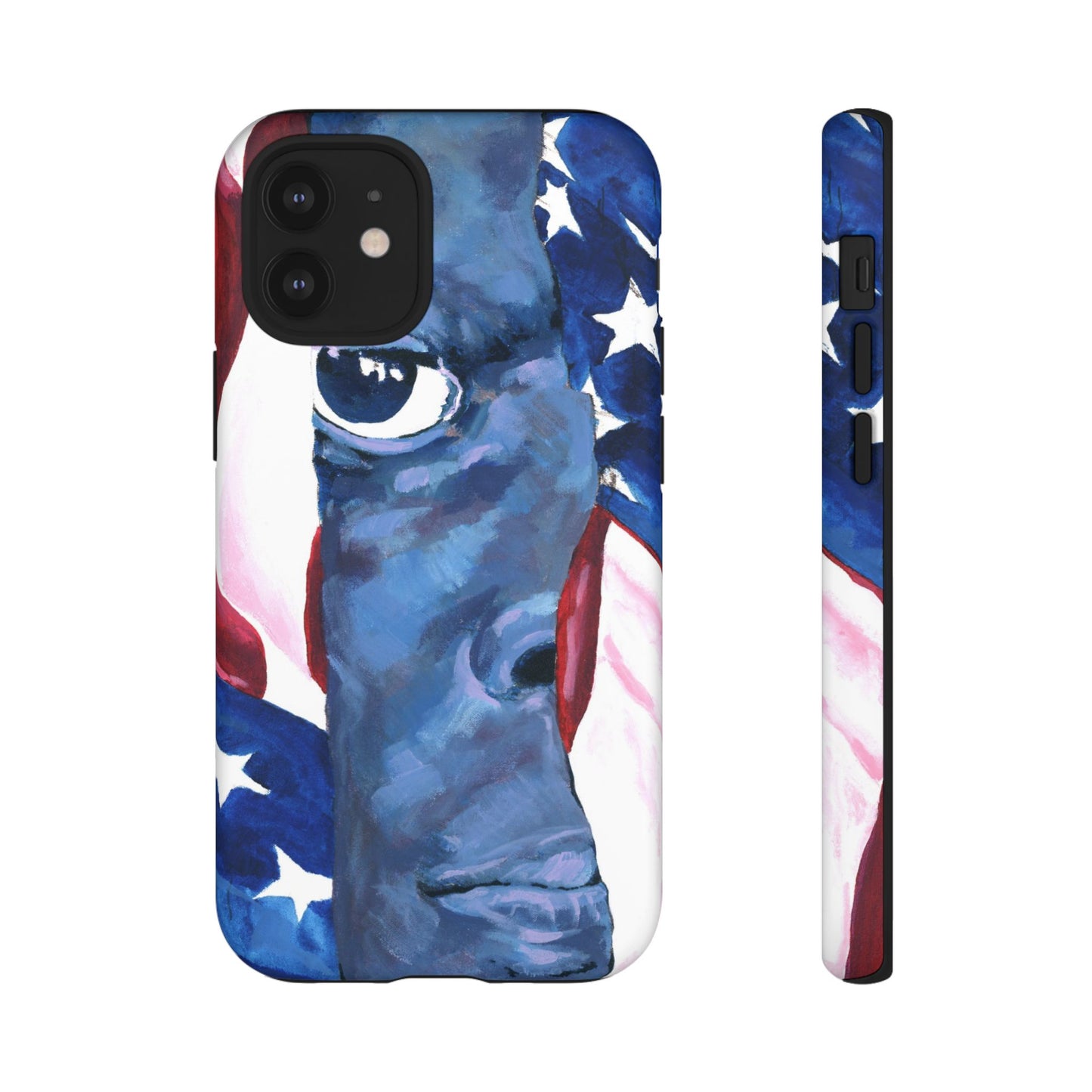 Patriotic Tough Phone Case with American Flag Design- I See You Image