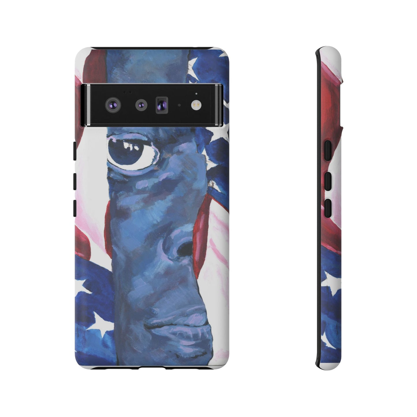 Patriotic Tough Phone Case with American Flag Design- I See You Image