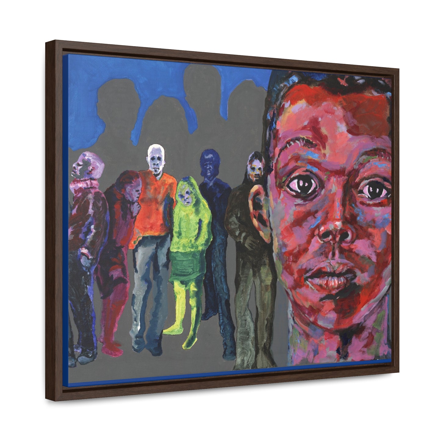 I See You But You Never See Me- Framed Canvas Print