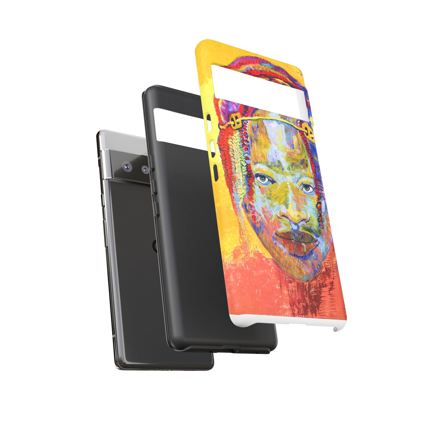 Vibrant Artistic Phone Case - Tough Cases for Creative Souls- African Youth Image