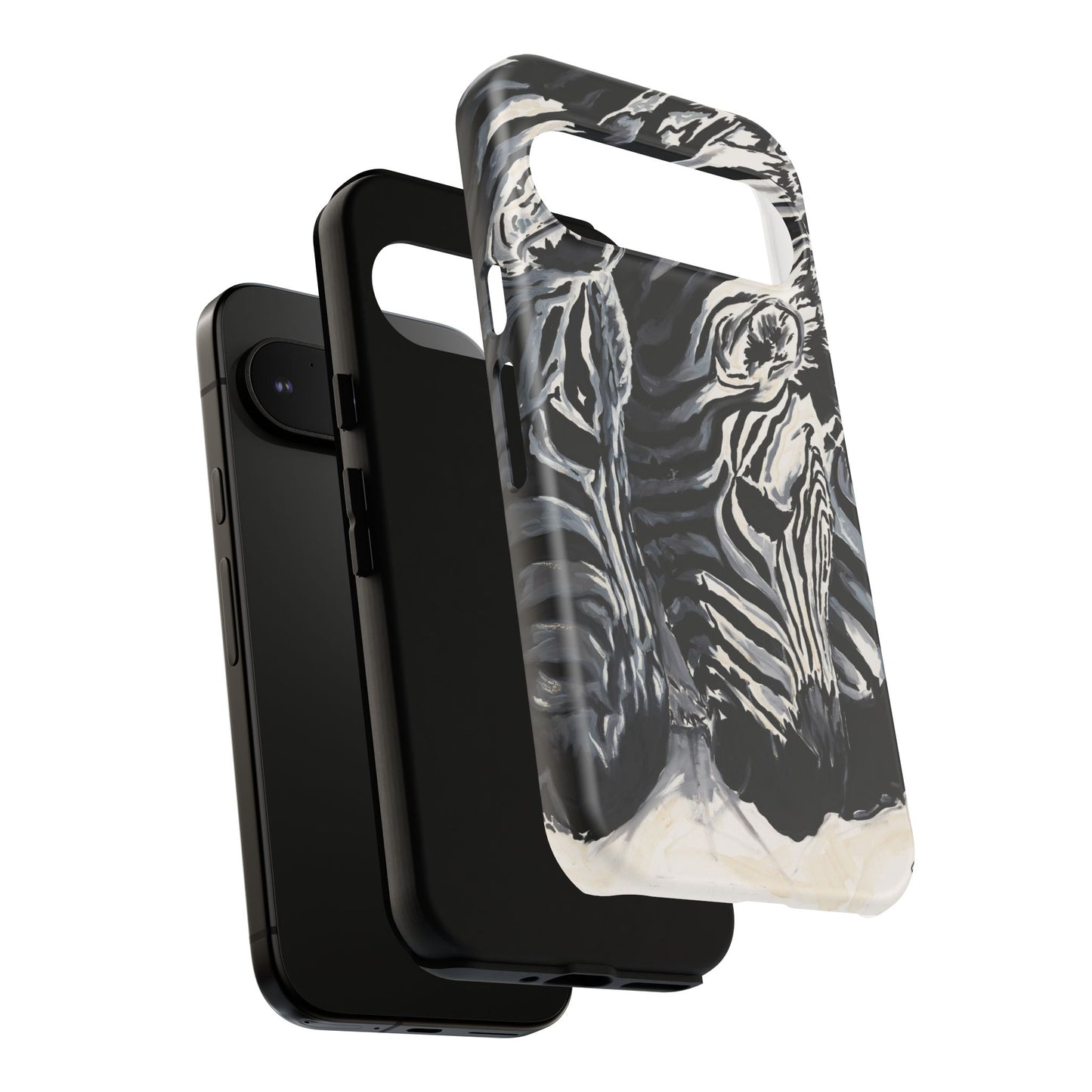 Artistic Zebra Print Phone Case -Tough Cases- Baby Zebras Image