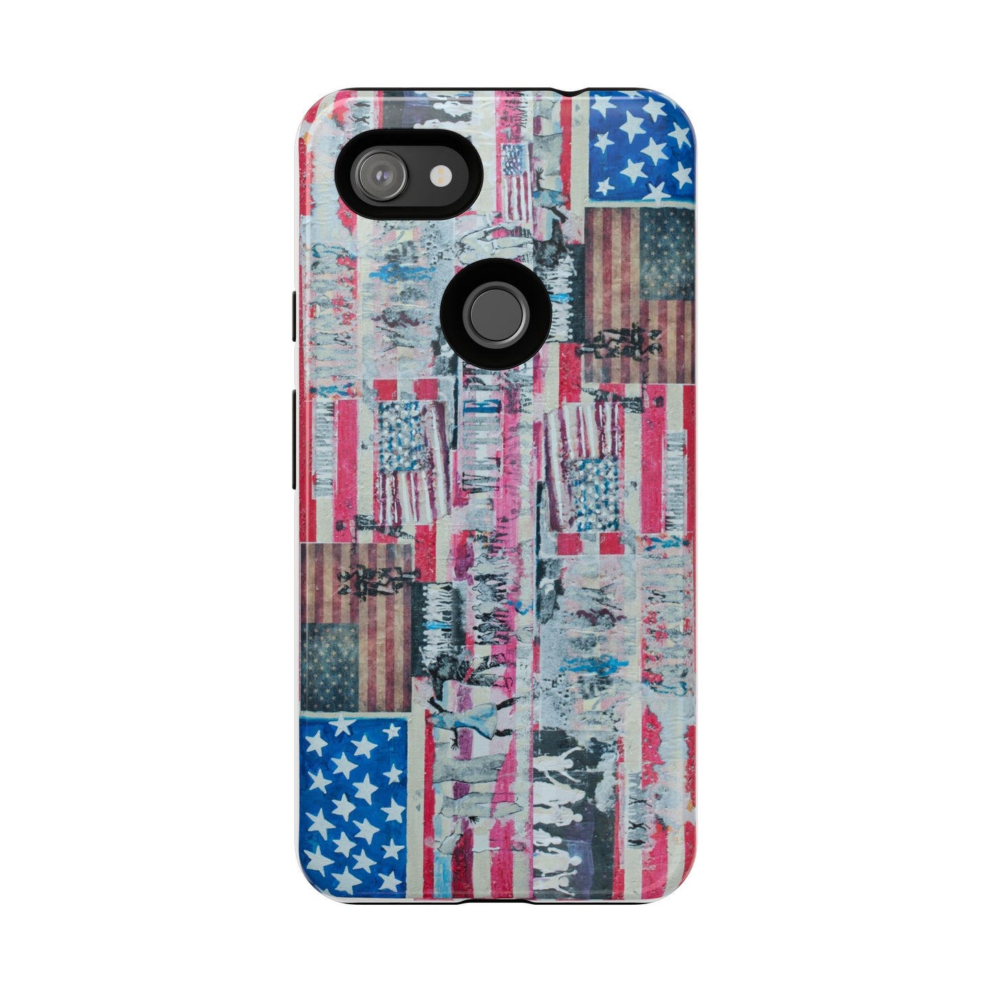 Patriotic Phone Case -We The People Image - Tough Cases with American Flag Design