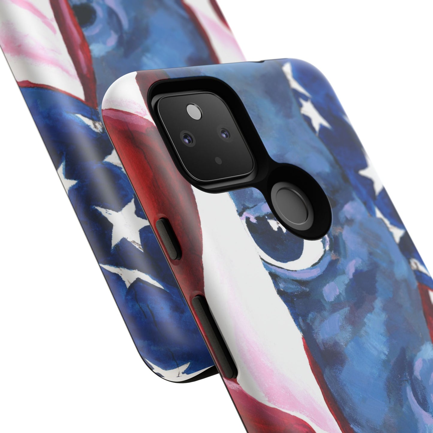 Patriotic Tough Phone Case with American Flag Design- I See You Image