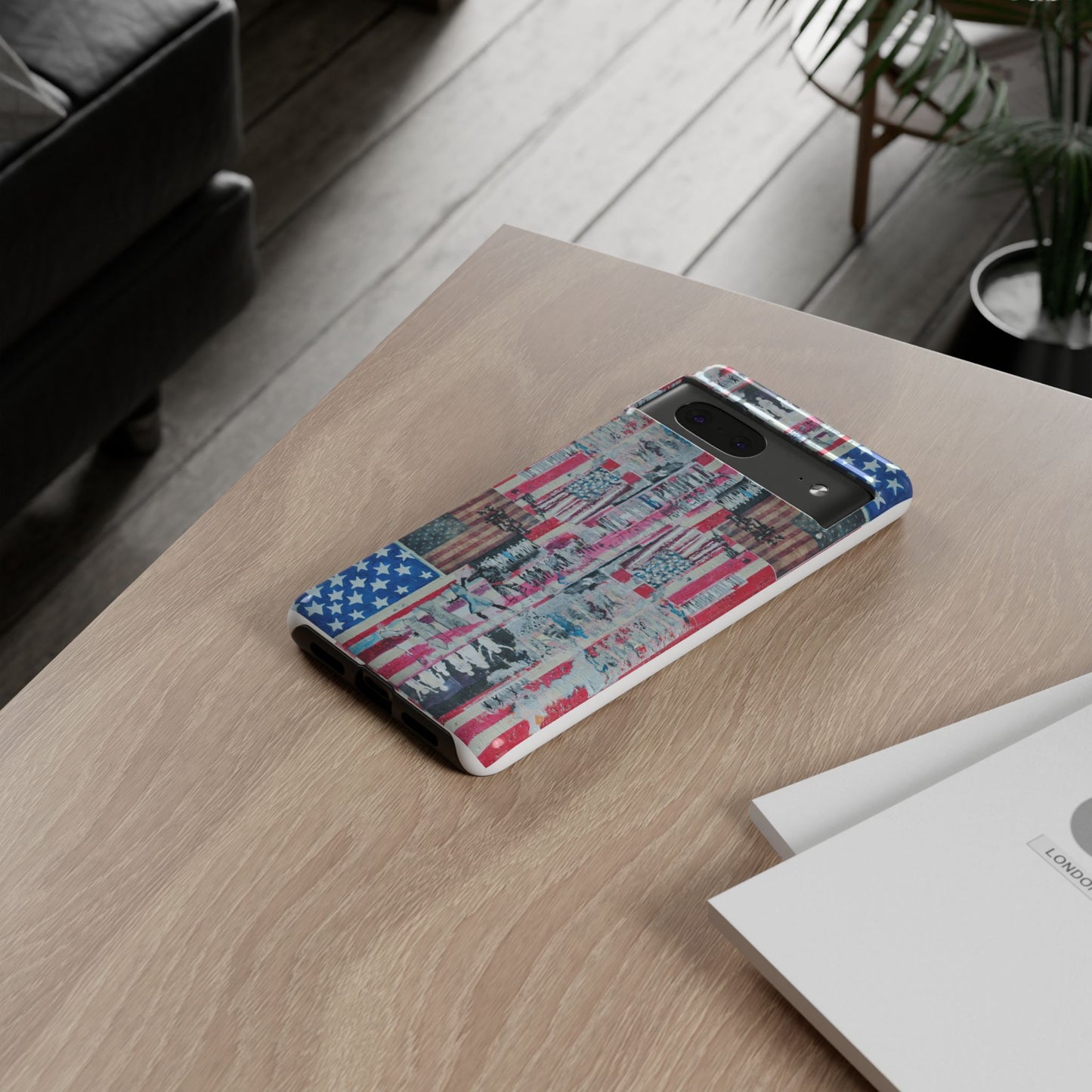 Patriotic Phone Case -We The People Image - Tough Cases with American Flag Design