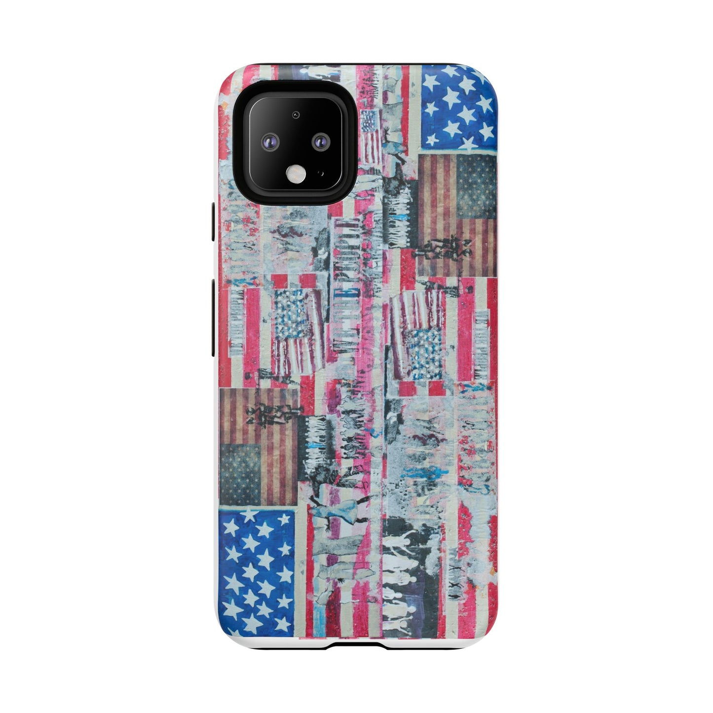 Patriotic Phone Case -We The People Image - Tough Cases with American Flag Design
