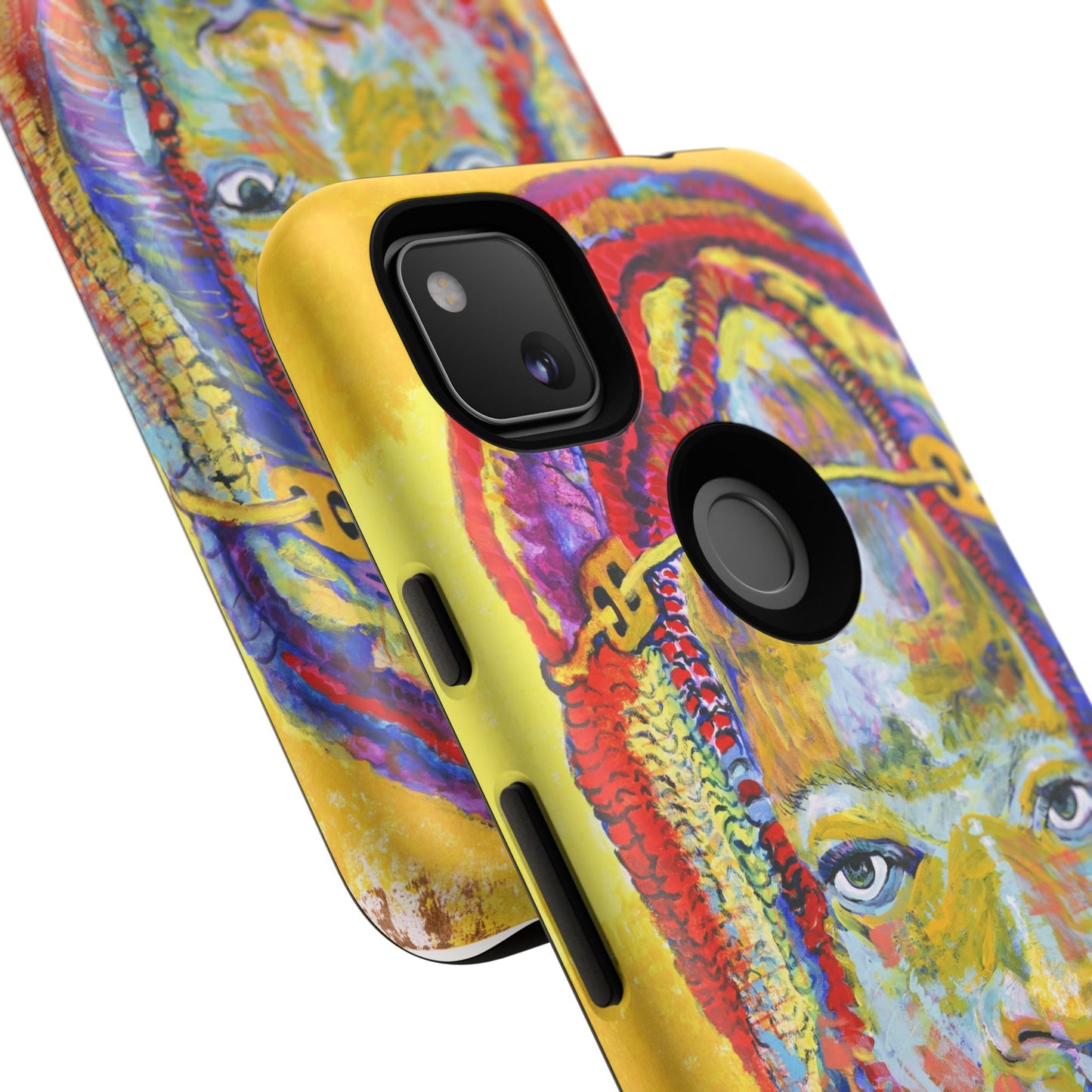 Vibrant Artistic Phone Case - Tough Cases for Creative Souls- African Youth Image