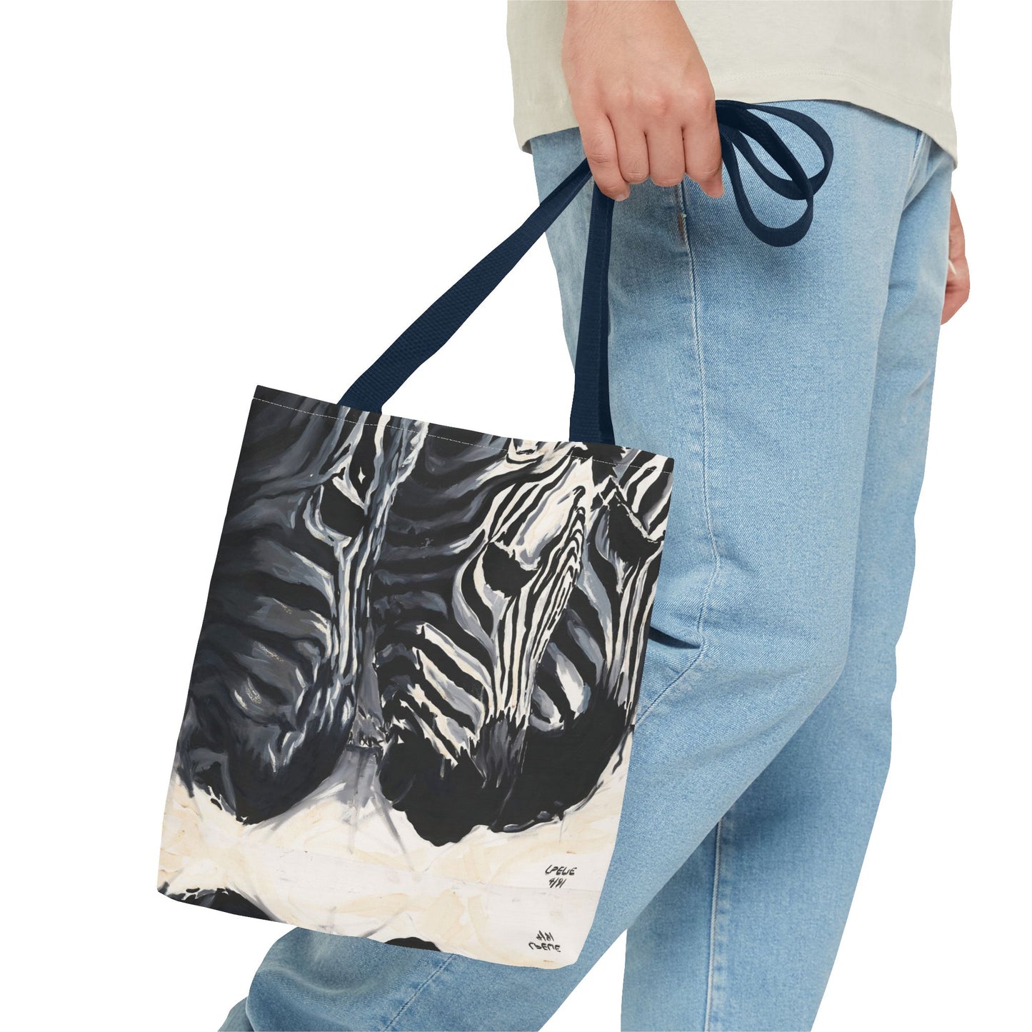 The Baby Zebras Image- Tote Bag