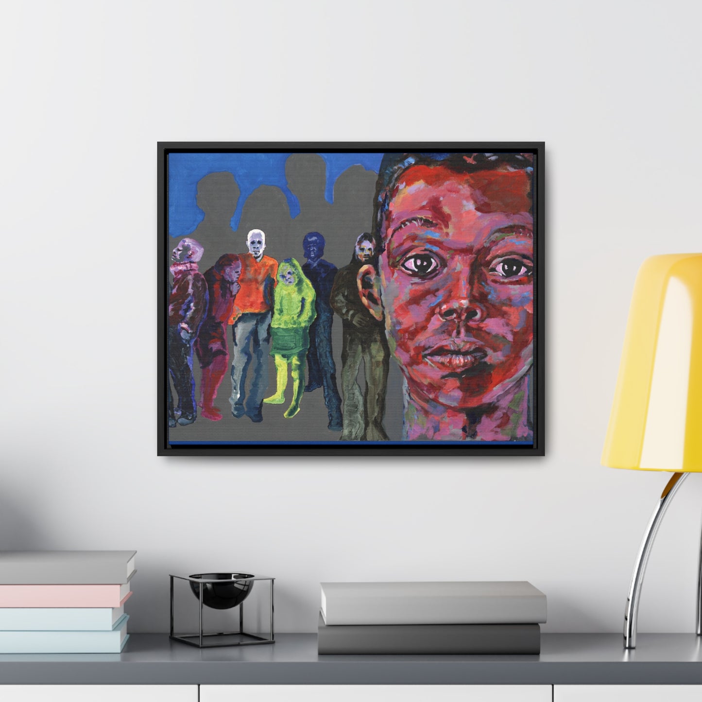 I See You But You Never See Me- Framed Canvas Print