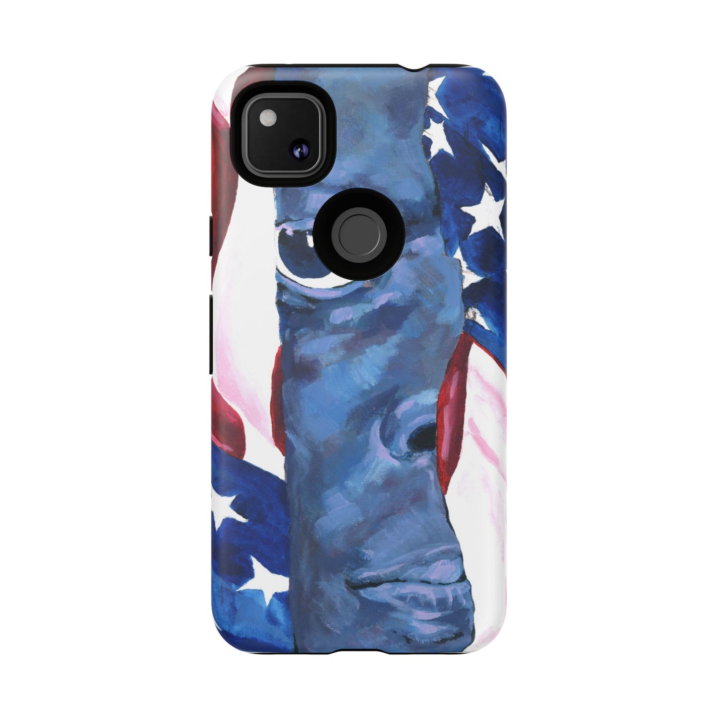 Patriotic Tough Phone Case with American Flag Design- I See You Image