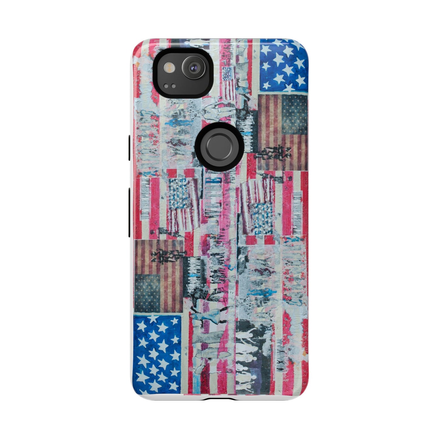 Patriotic Phone Case -We The People Image - Tough Cases with American Flag Design
