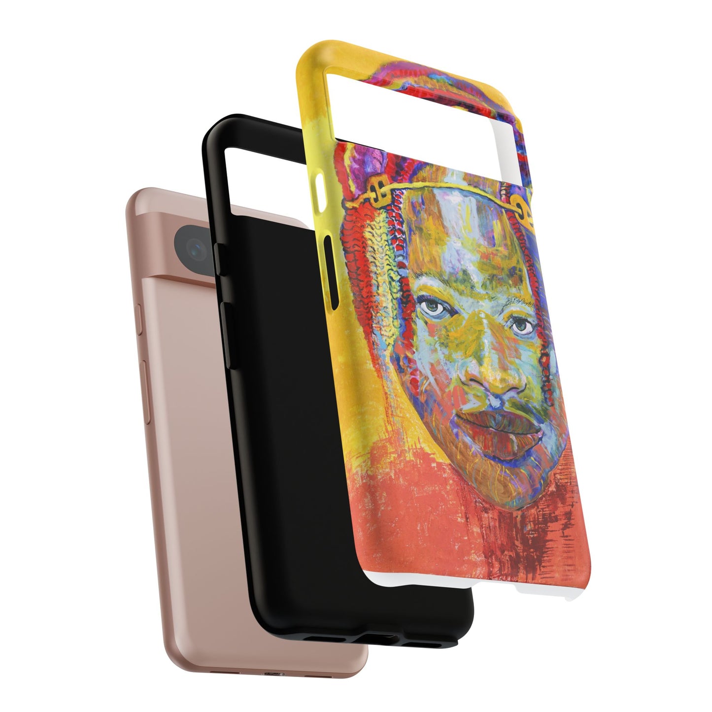 Vibrant Artistic Phone Case - Tough Cases for Creative Souls- African Youth Image