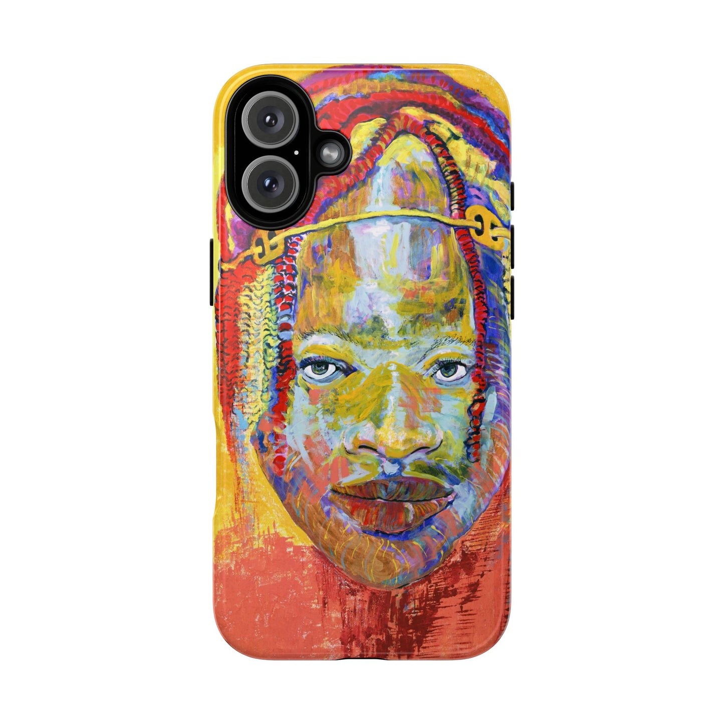 Vibrant Artistic Phone Case - Tough Cases for Creative Souls- African Youth Image