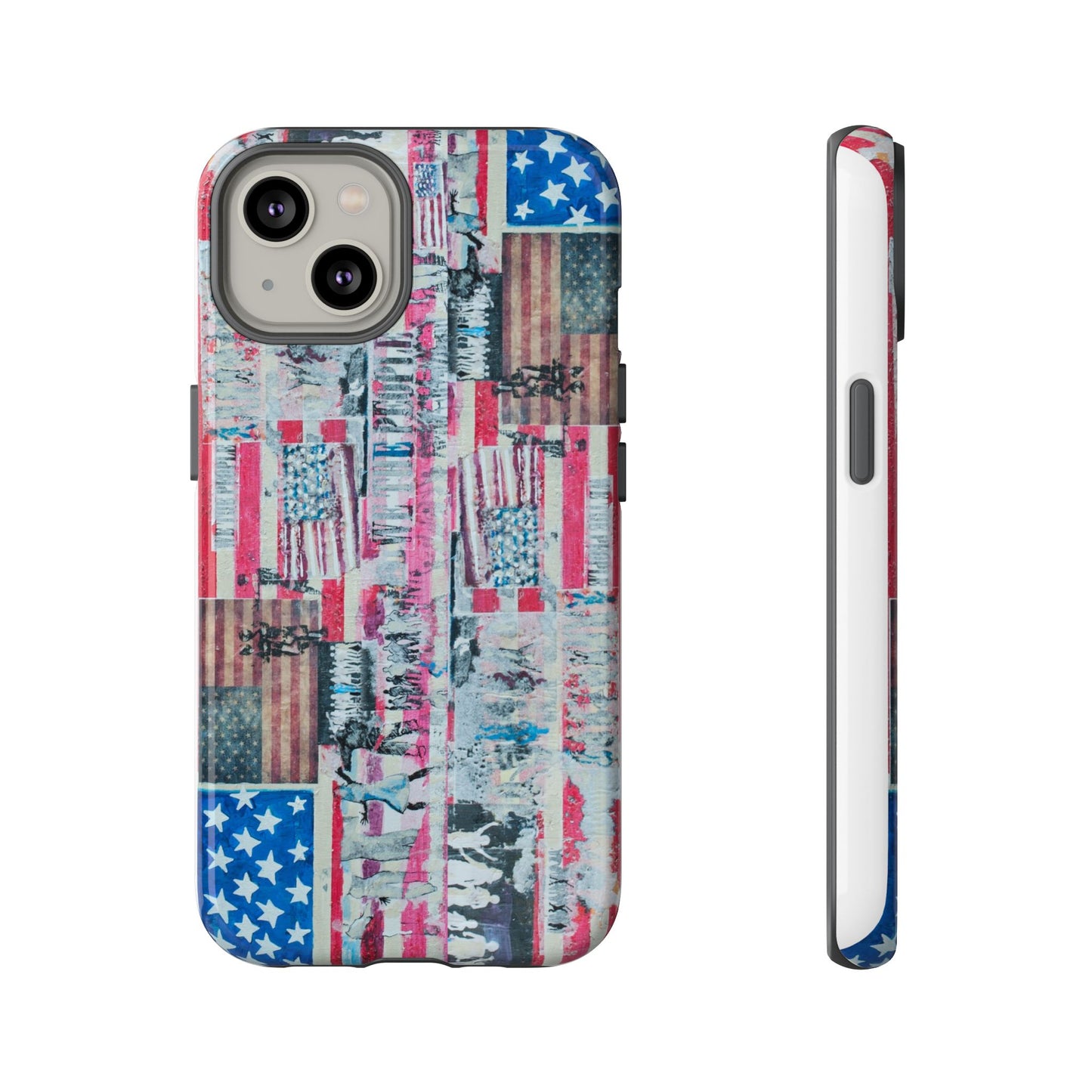 Patriotic Phone Case -We The People Image - Tough Cases with American Flag Design