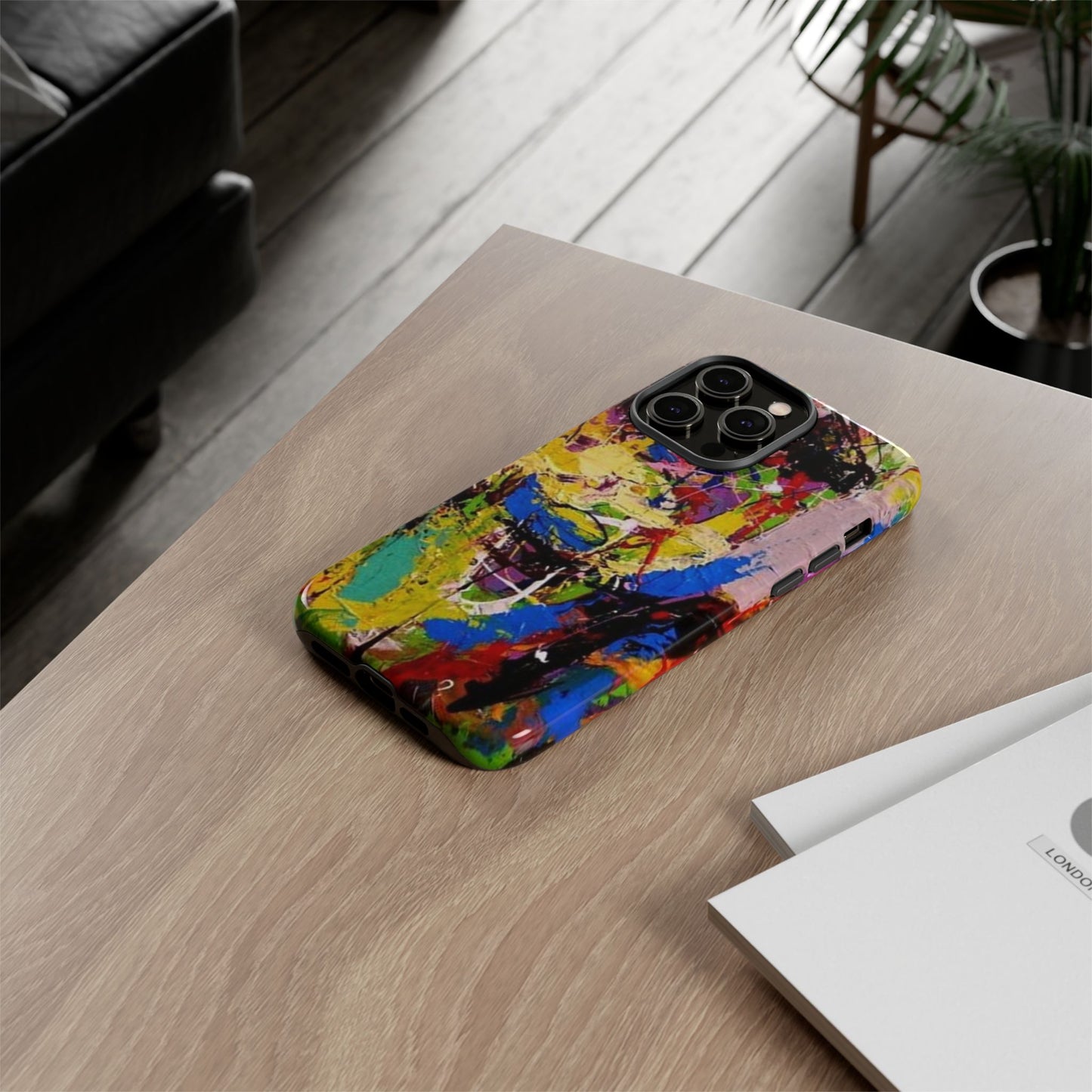 Vibrant Abstract Phone Case - Tough Cases for Bold Individuals