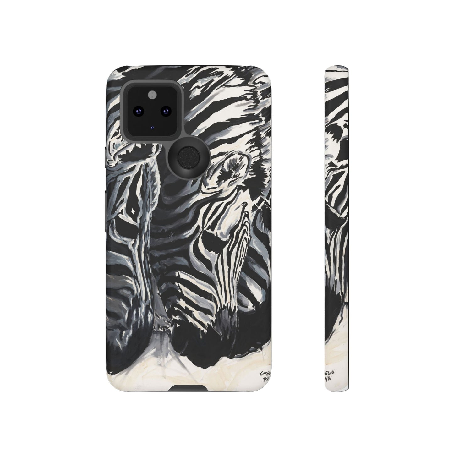 Artistic Zebra Print Phone Case -Tough Cases- Baby Zebras Image