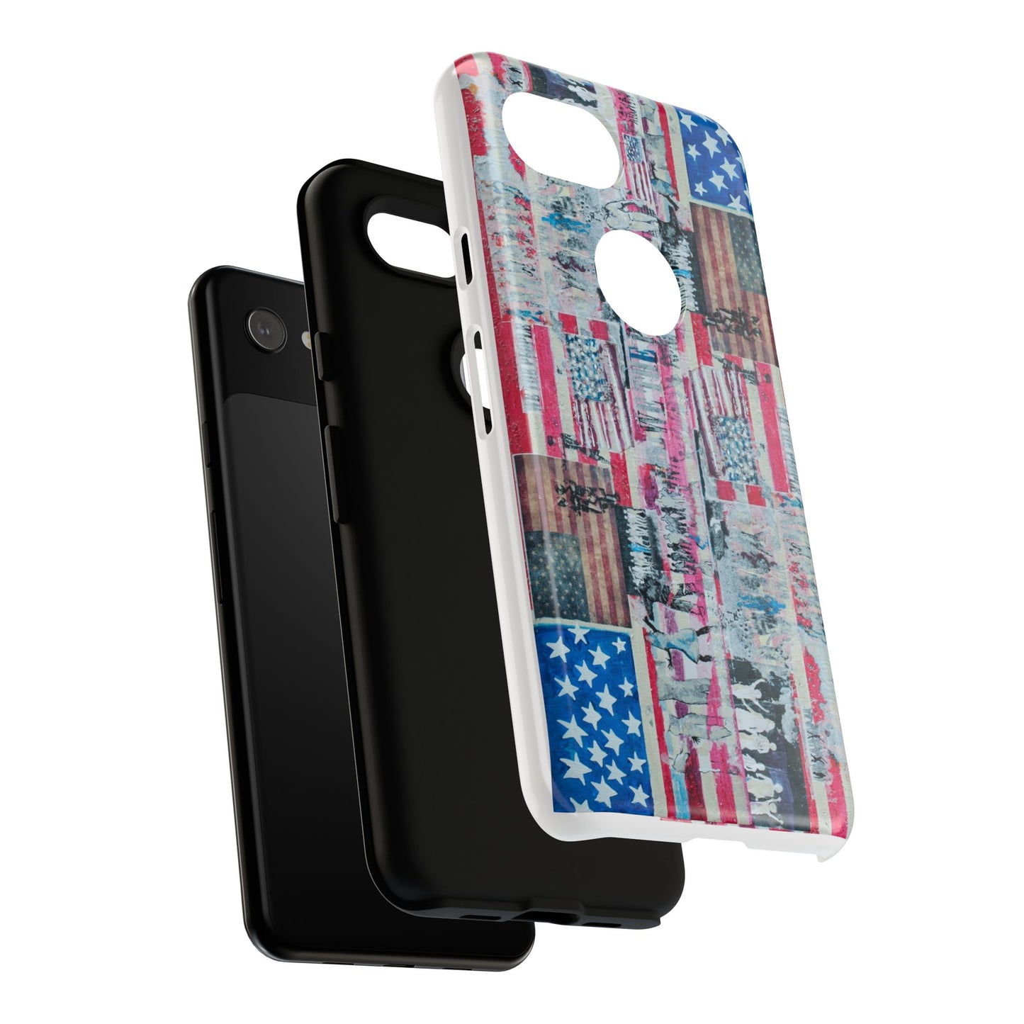 Patriotic Phone Case -We The People Image - Tough Cases with American Flag Design