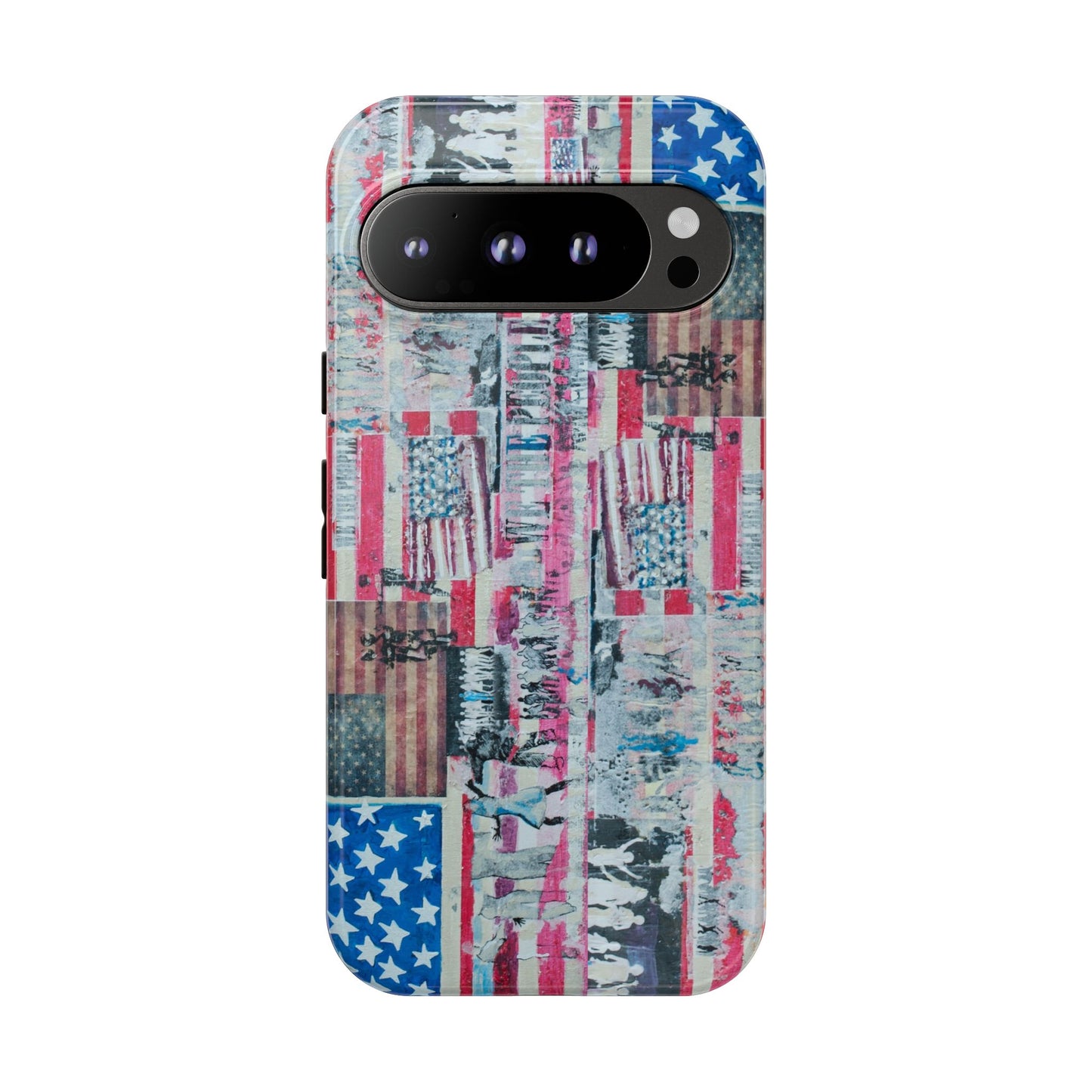 Patriotic Phone Case -We The People Image - Tough Cases with American Flag Design