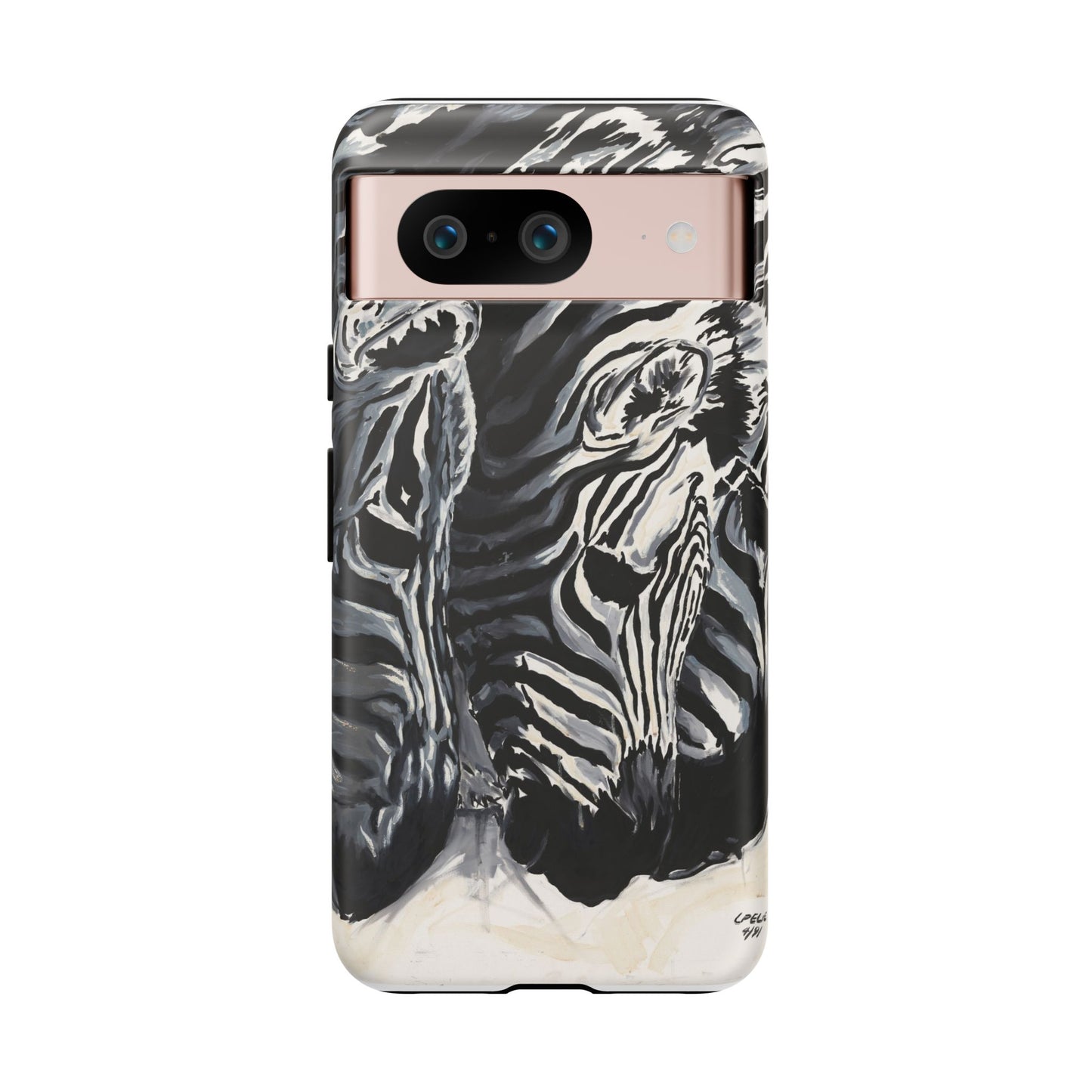 Artistic Zebra Print Phone Case -Tough Cases- Baby Zebras Image