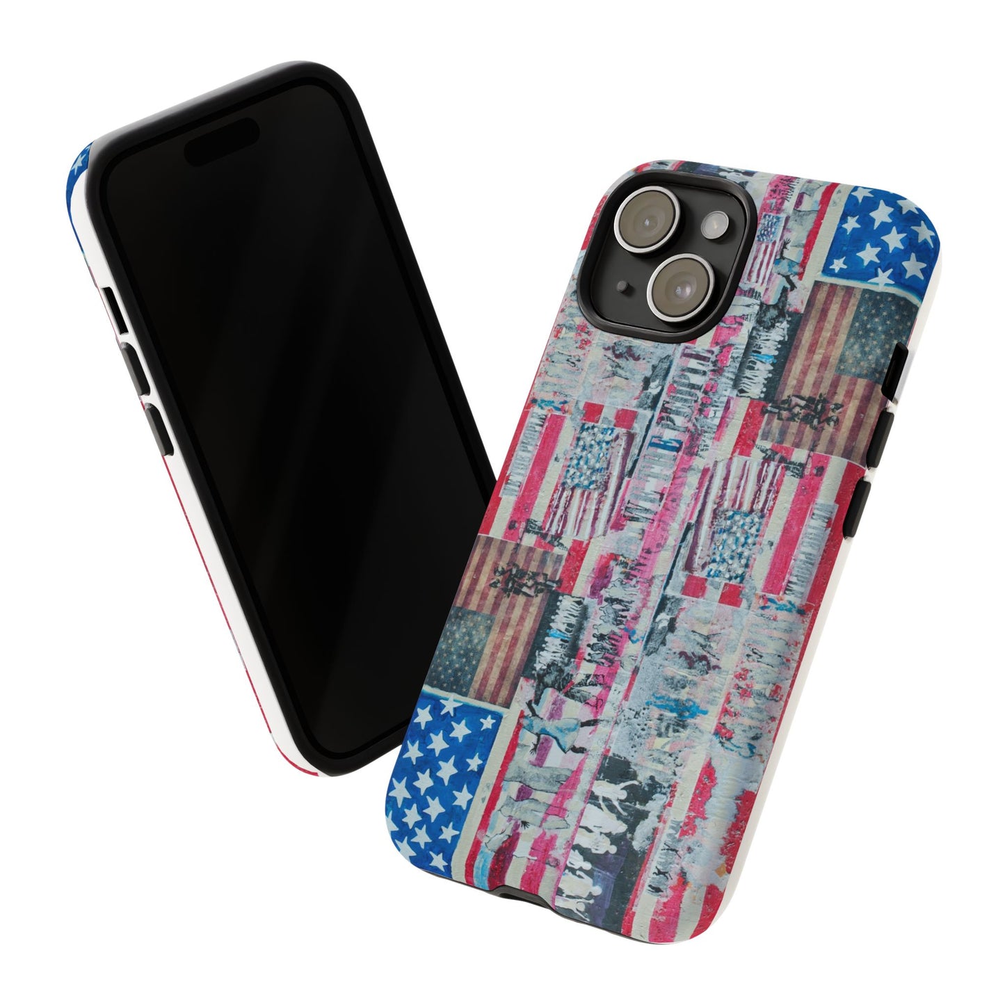 Patriotic Phone Case -We The People Image - Tough Cases with American Flag Design
