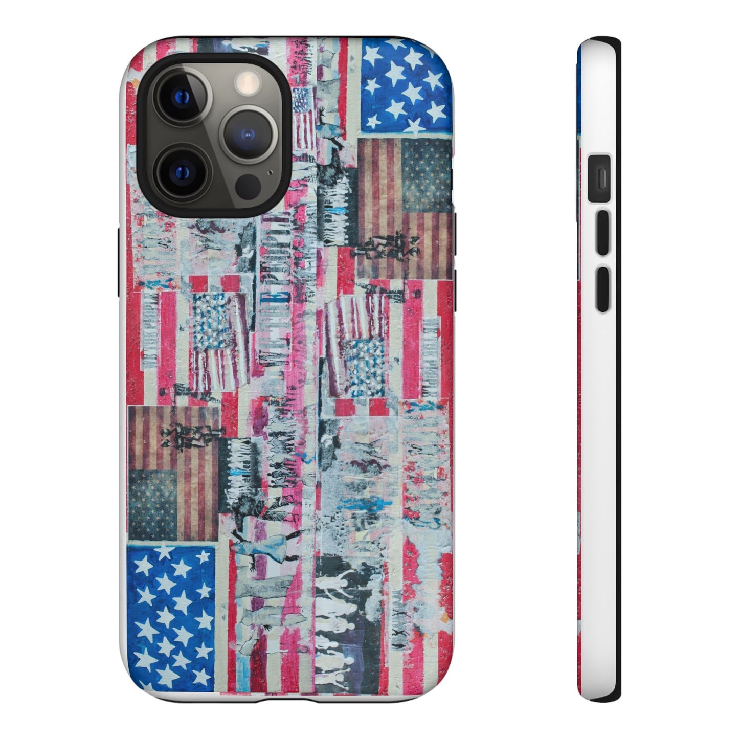 Patriotic Phone Case -We The People Image - Tough Cases with American Flag Design