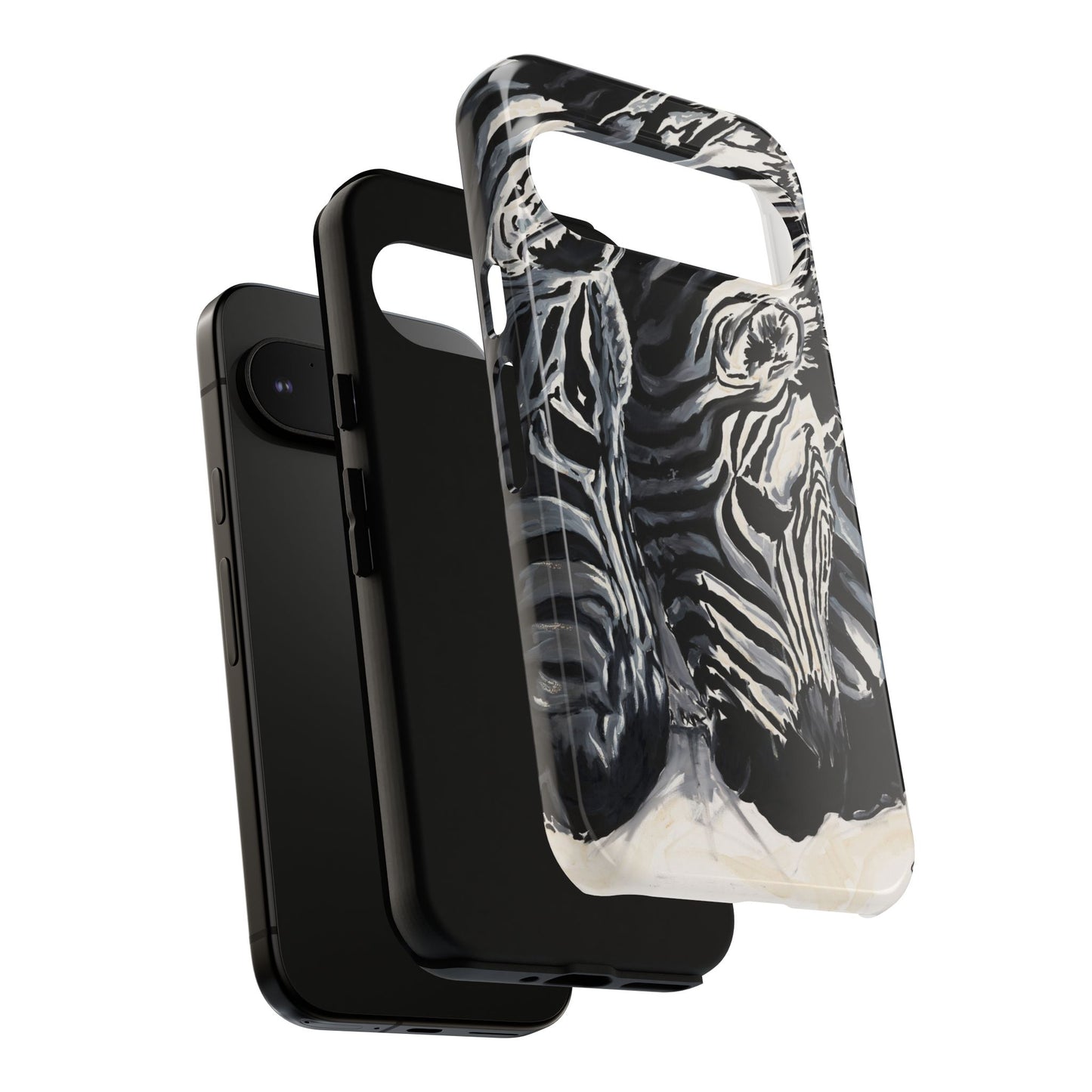 Artistic Zebra Print Phone Case -Tough Cases- Baby Zebras Image