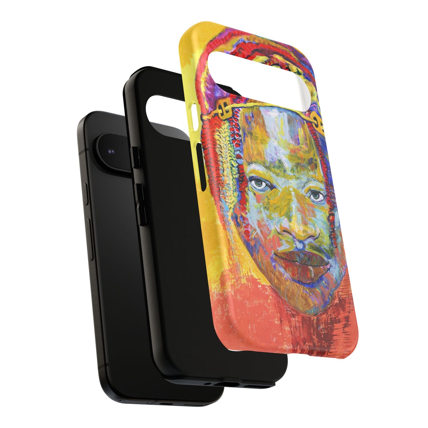 Vibrant Artistic Phone Case - Tough Cases for Creative Souls- African Youth Image