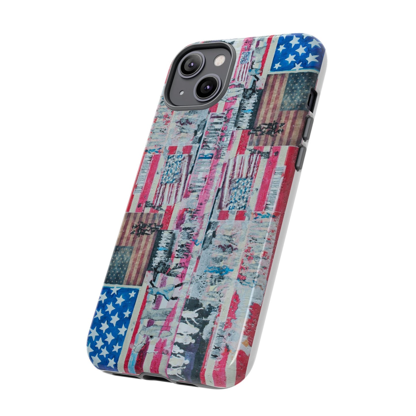 Patriotic Phone Case -We The People Image - Tough Cases with American Flag Design