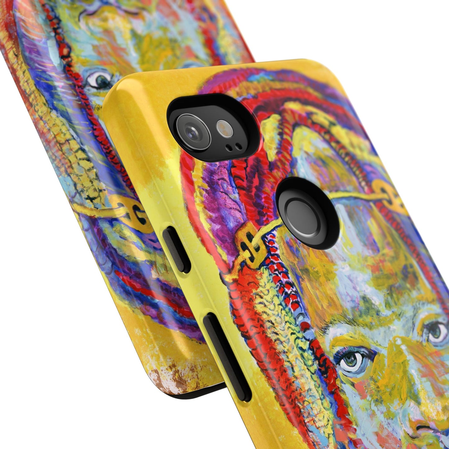 Vibrant Artistic Phone Case - Tough Cases for Creative Souls- African Youth Image