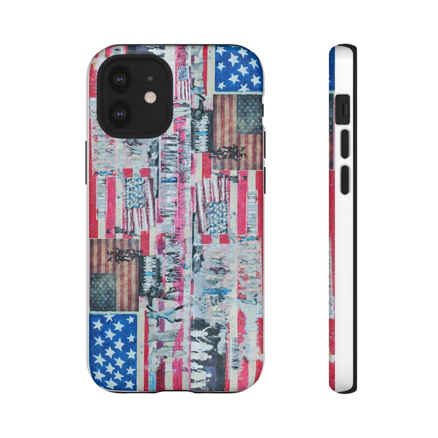 Patriotic Phone Case -We The People Image - Tough Cases with American Flag Design