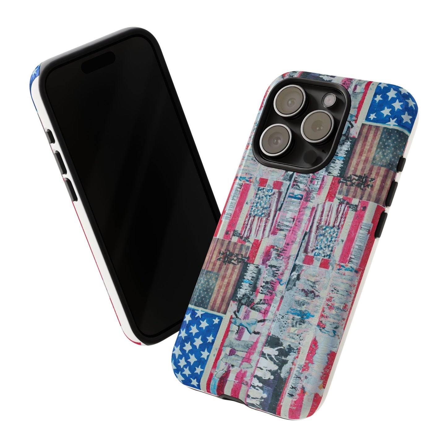 Patriotic Phone Case -We The People Image - Tough Cases with American Flag Design