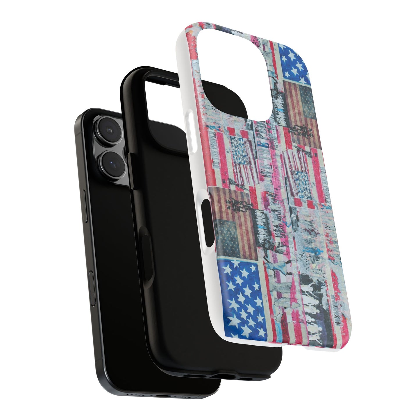 Patriotic Phone Case -We The People Image - Tough Cases with American Flag Design