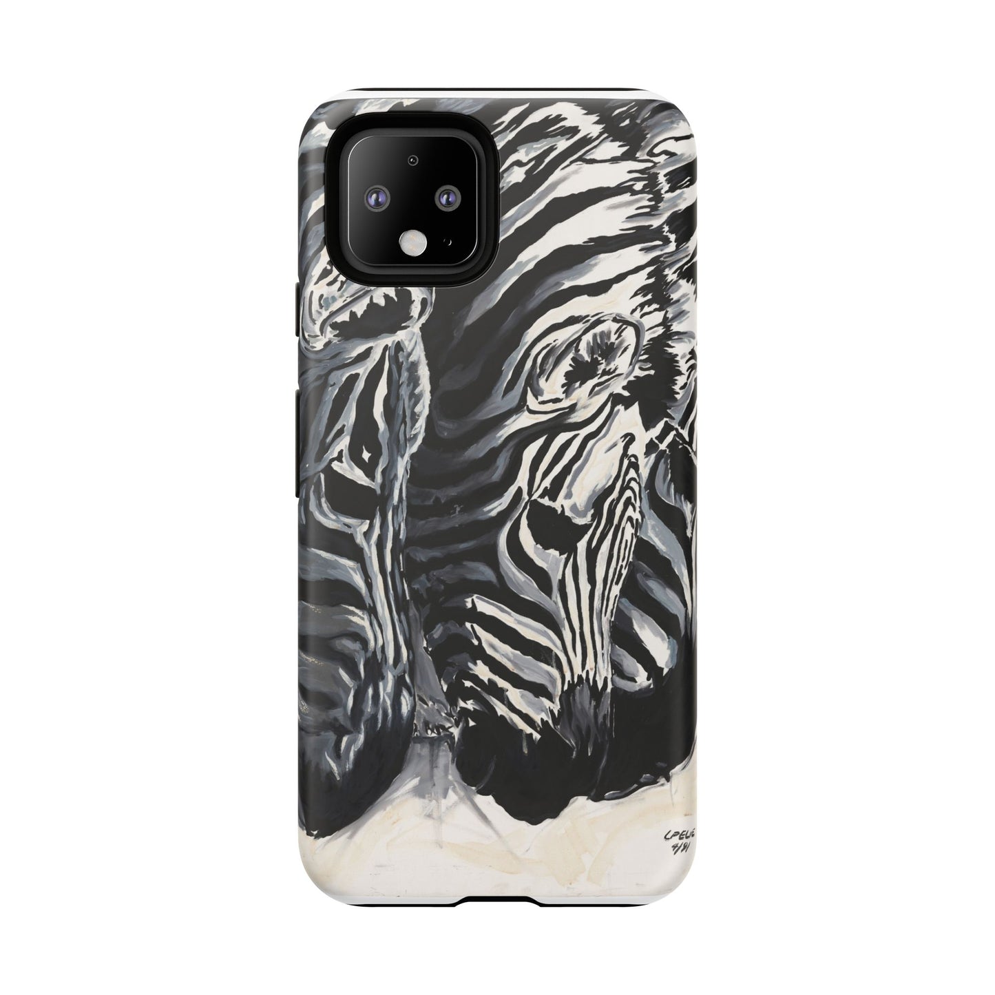 Artistic Zebra Print Phone Case -Tough Cases- Baby Zebras Image