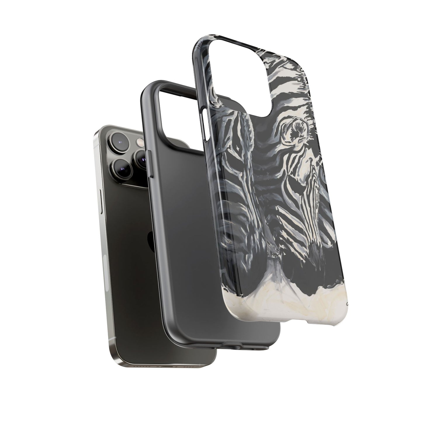 Artistic Zebra Print Phone Case -Tough Cases- Baby Zebras Image