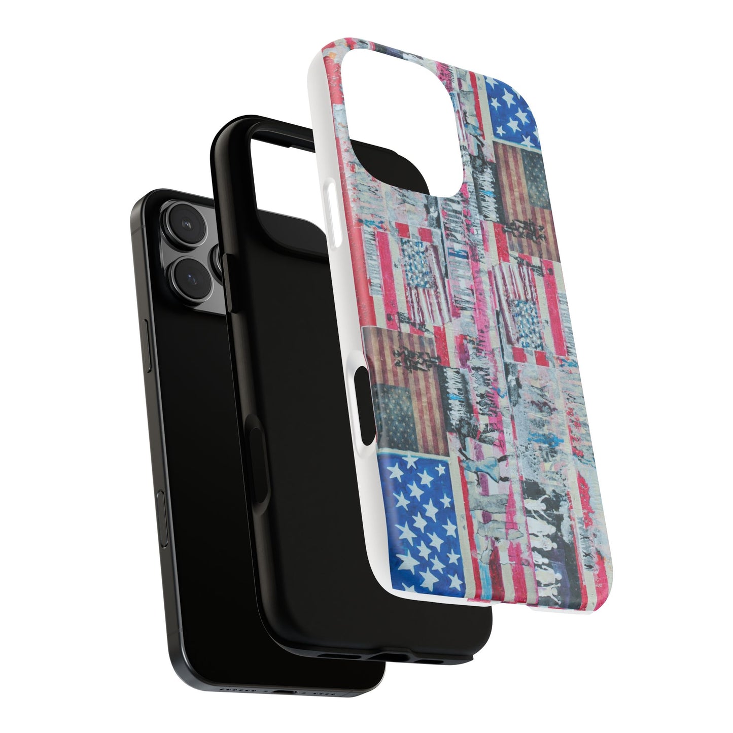 Patriotic Phone Case -We The People Image - Tough Cases with American Flag Design