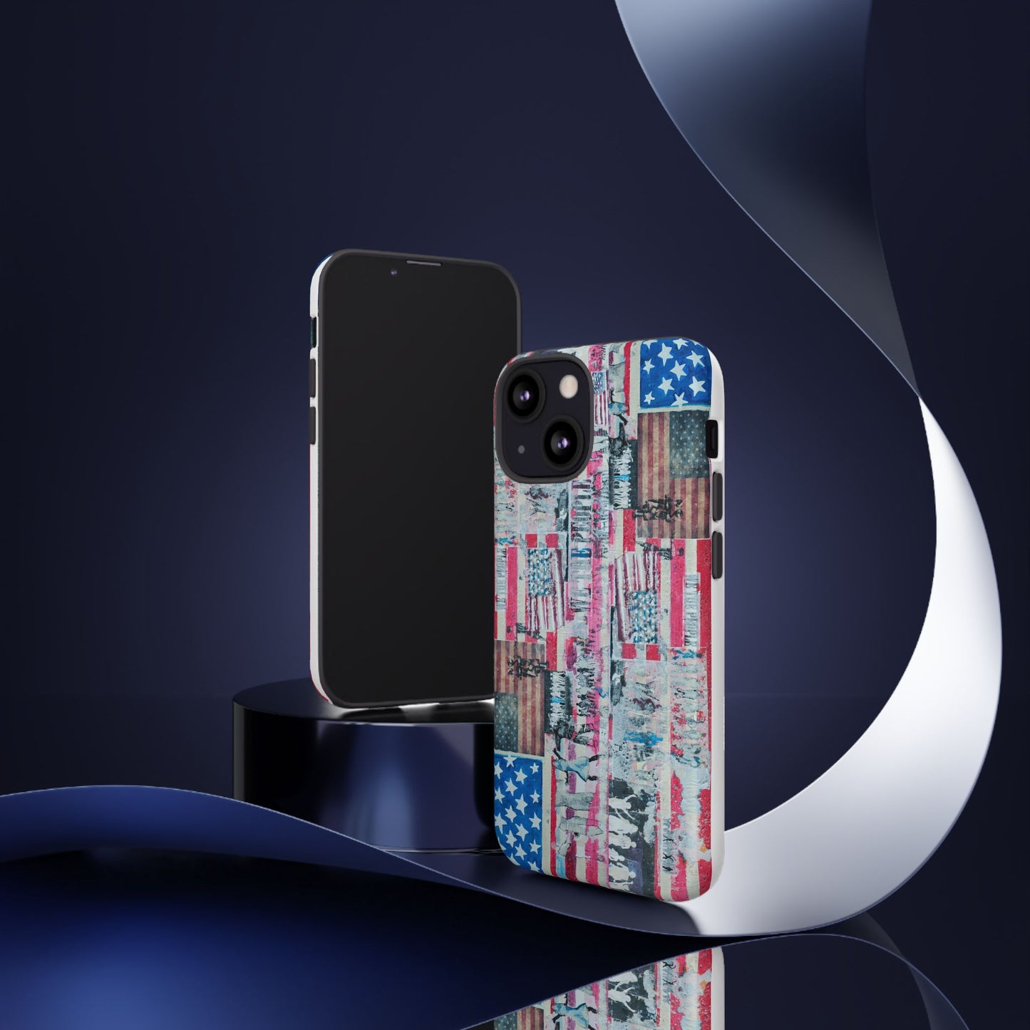 Patriotic Phone Case -We The People Image - Tough Cases with American Flag Design