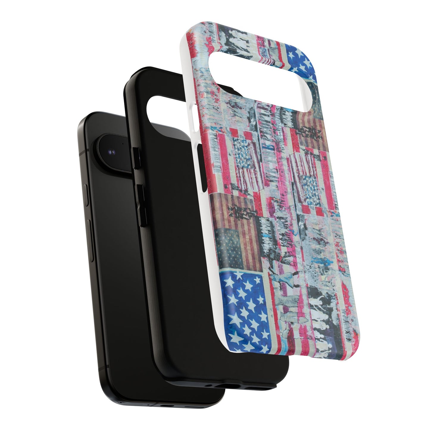 Patriotic Phone Case -We The People Image - Tough Cases with American Flag Design