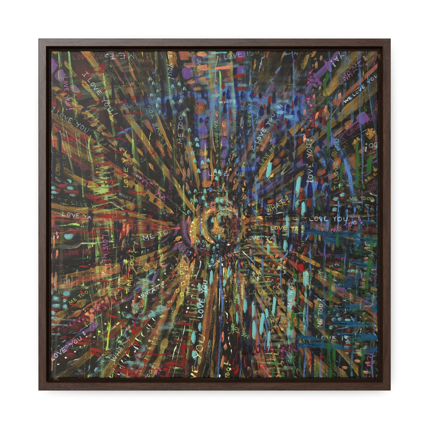 I Love You - Framed Canvas Print