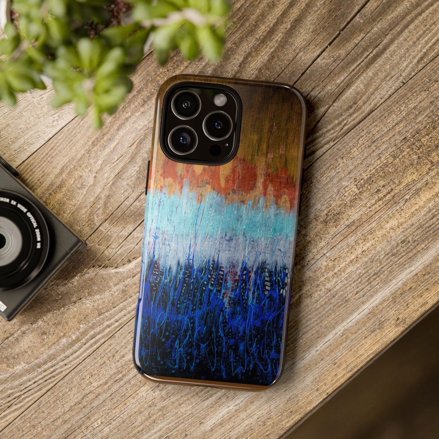 Artistic Tough iPhone Case - Colorful Abstract Design