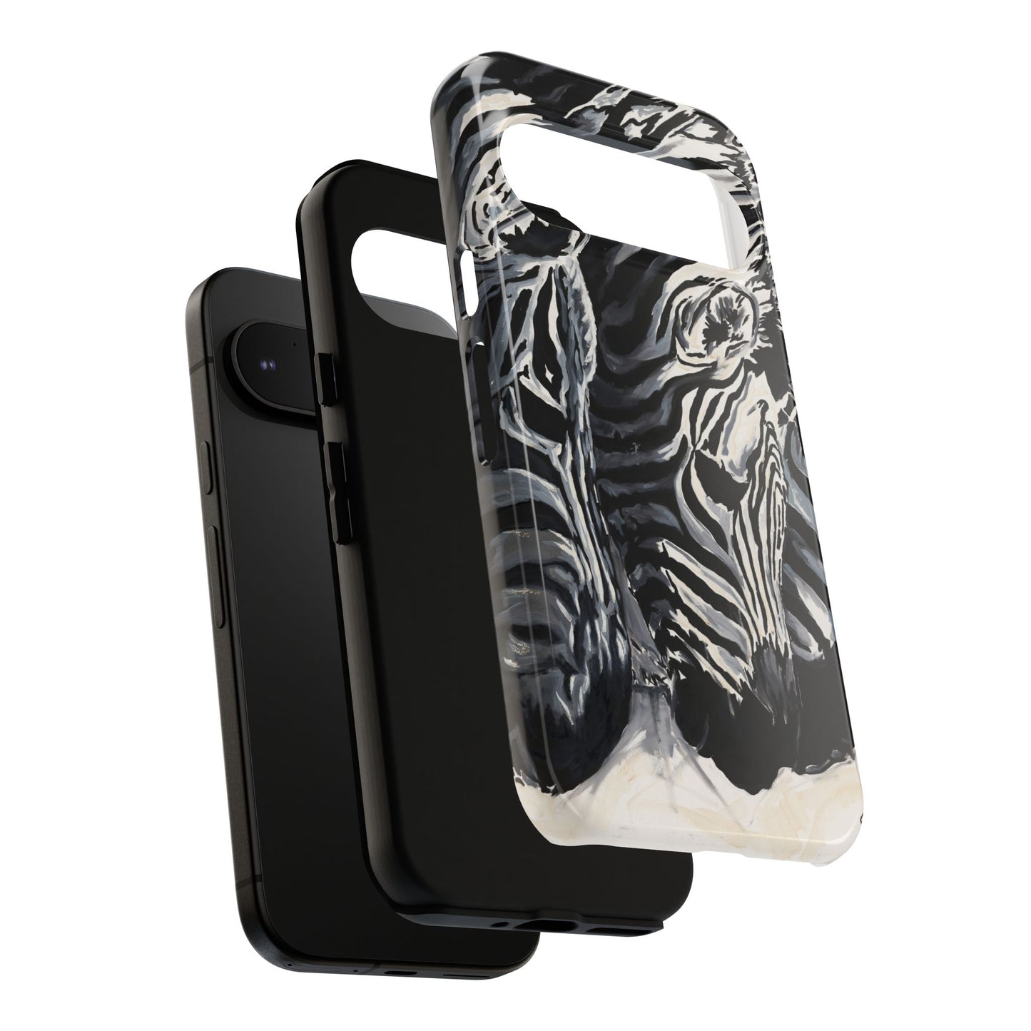 Artistic Zebra Print Phone Case -Tough Cases- Baby Zebras Image