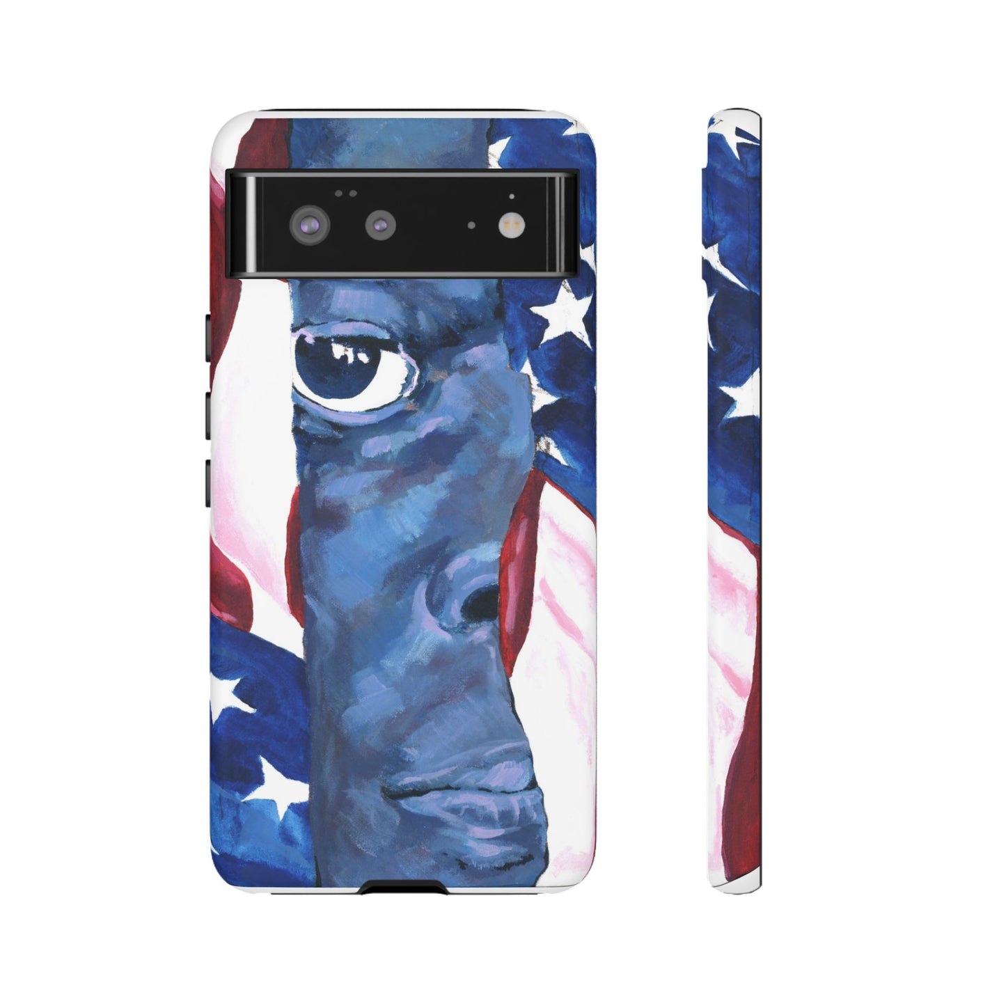 Patriotic Tough Phone Case with American Flag Design- I See You Image
