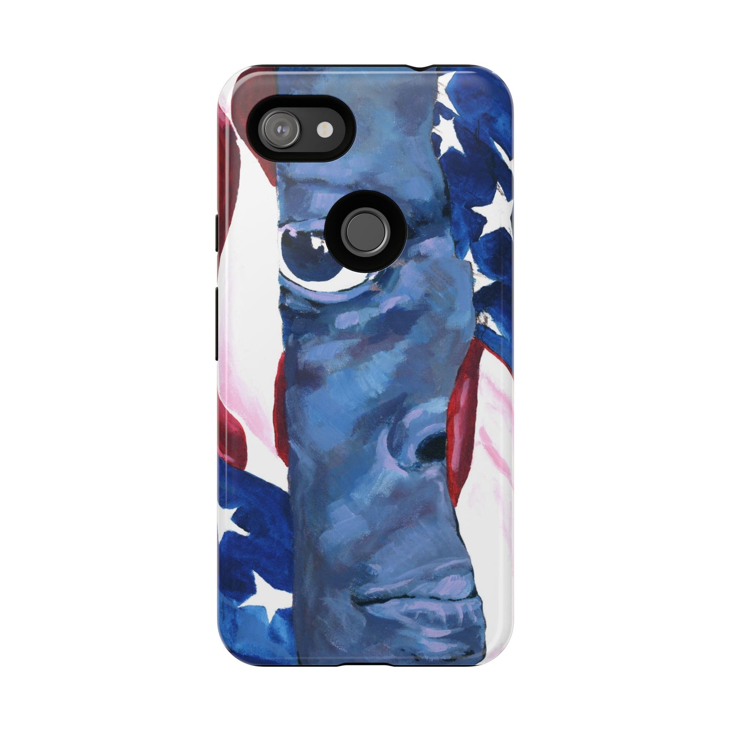 Patriotic Tough Phone Case with American Flag Design- I See You Image
