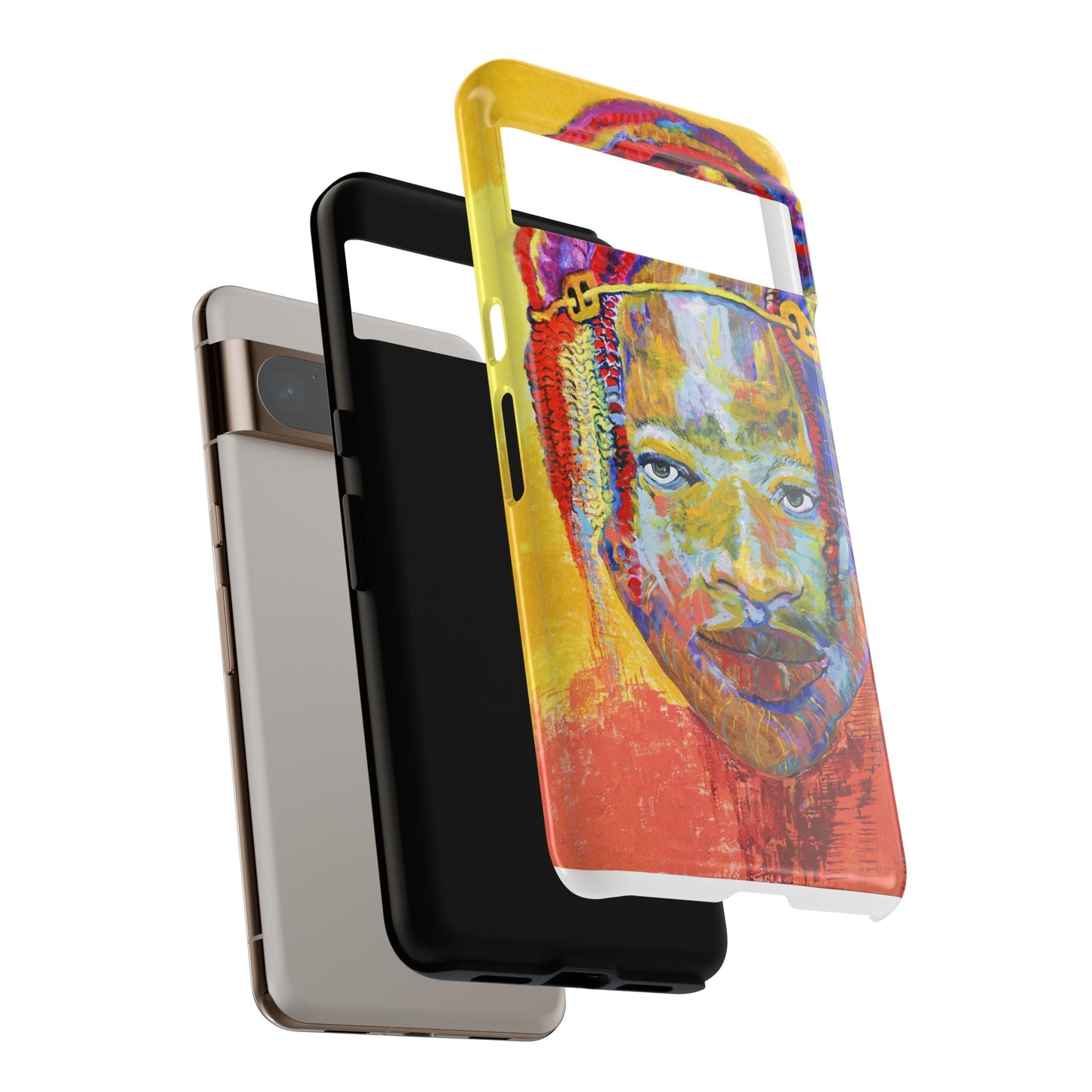 Vibrant Artistic Phone Case - Tough Cases for Creative Souls- African Youth Image