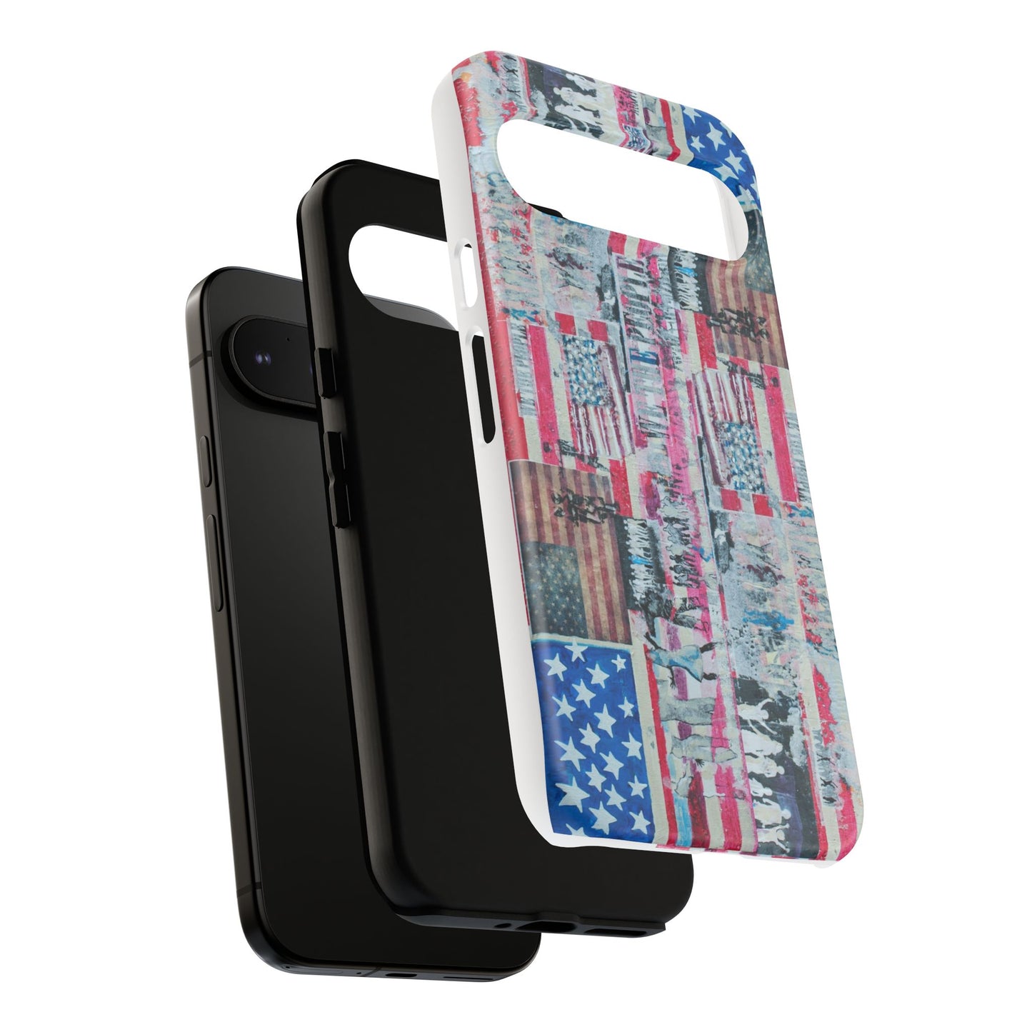 Patriotic Phone Case -We The People Image - Tough Cases with American Flag Design