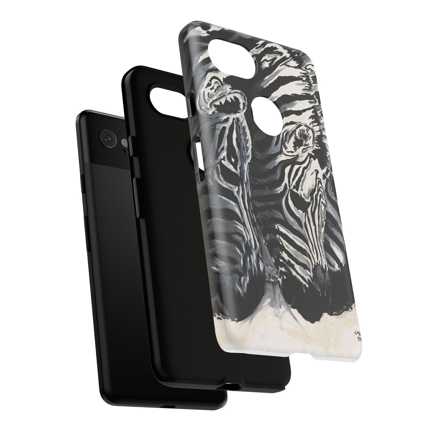 Artistic Zebra Print Phone Case -Tough Cases- Baby Zebras Image