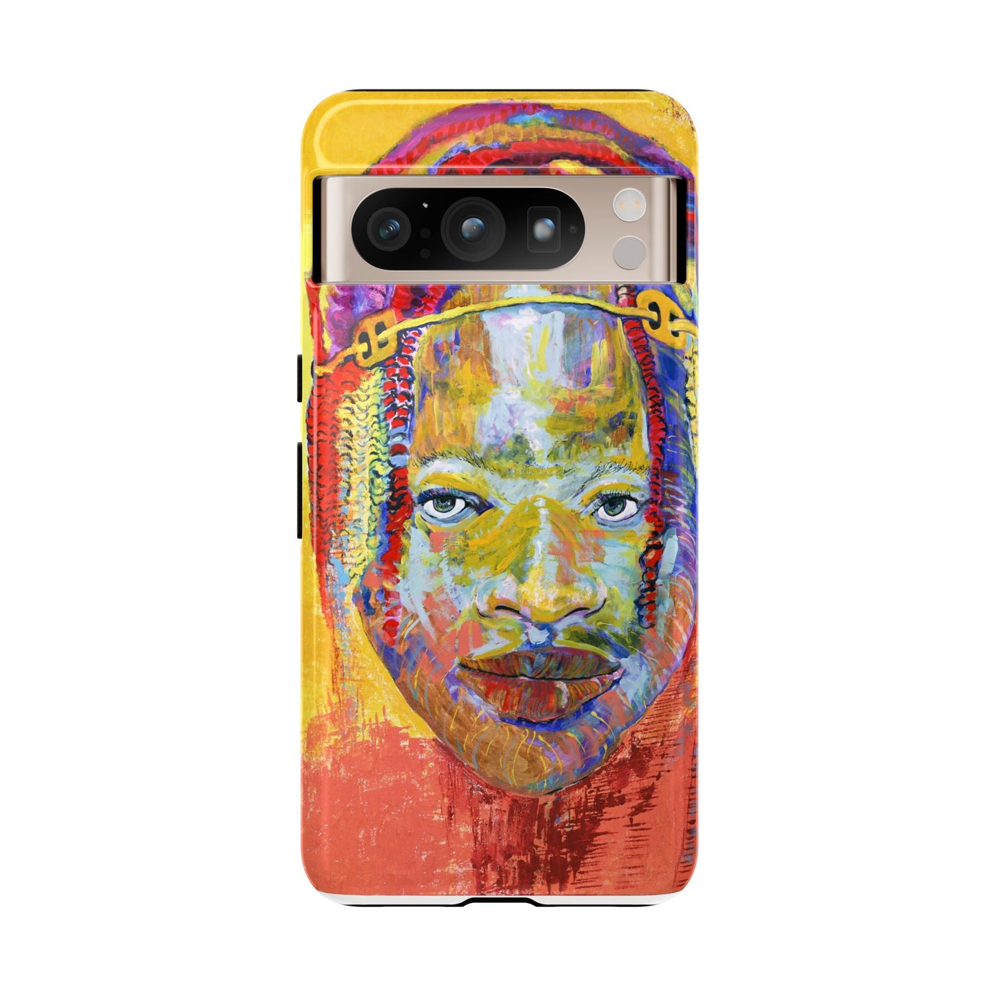 Vibrant Artistic Phone Case - Tough Cases for Creative Souls- African Youth Image