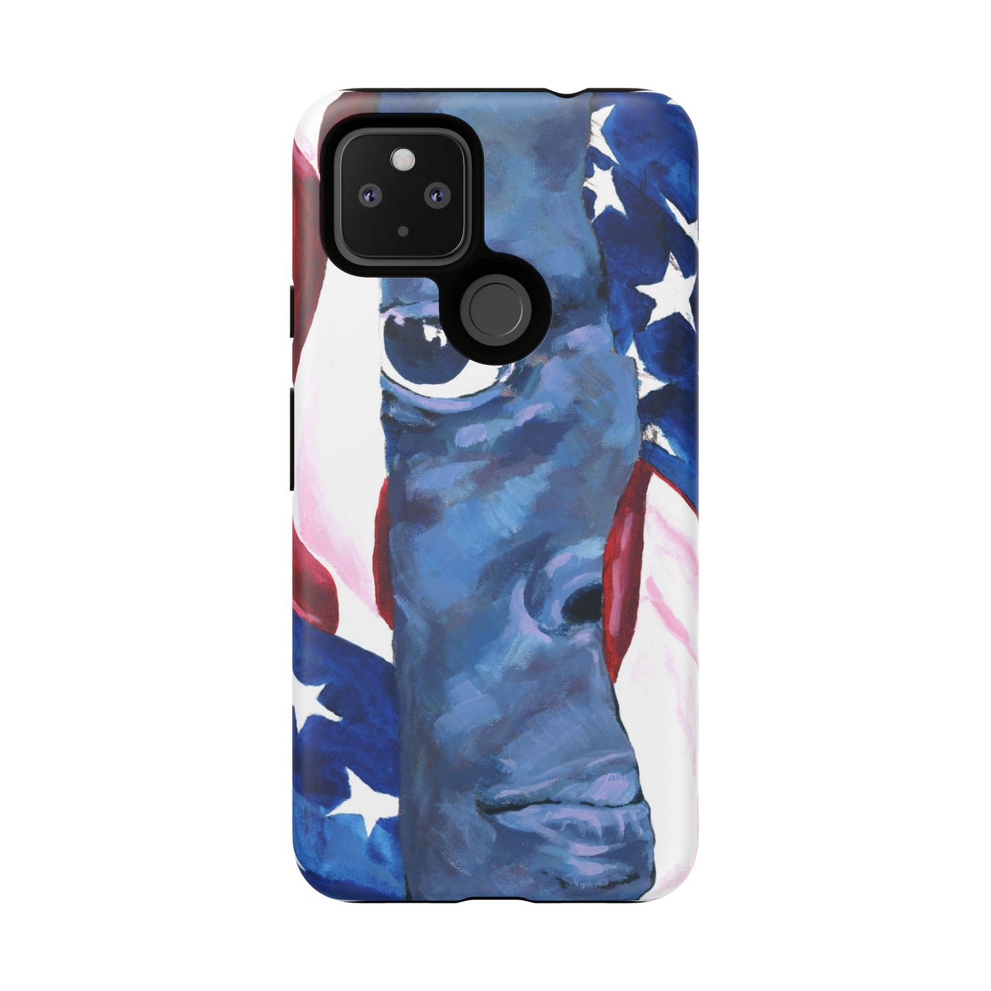 Patriotic Tough Phone Case with American Flag Design- I See You Image