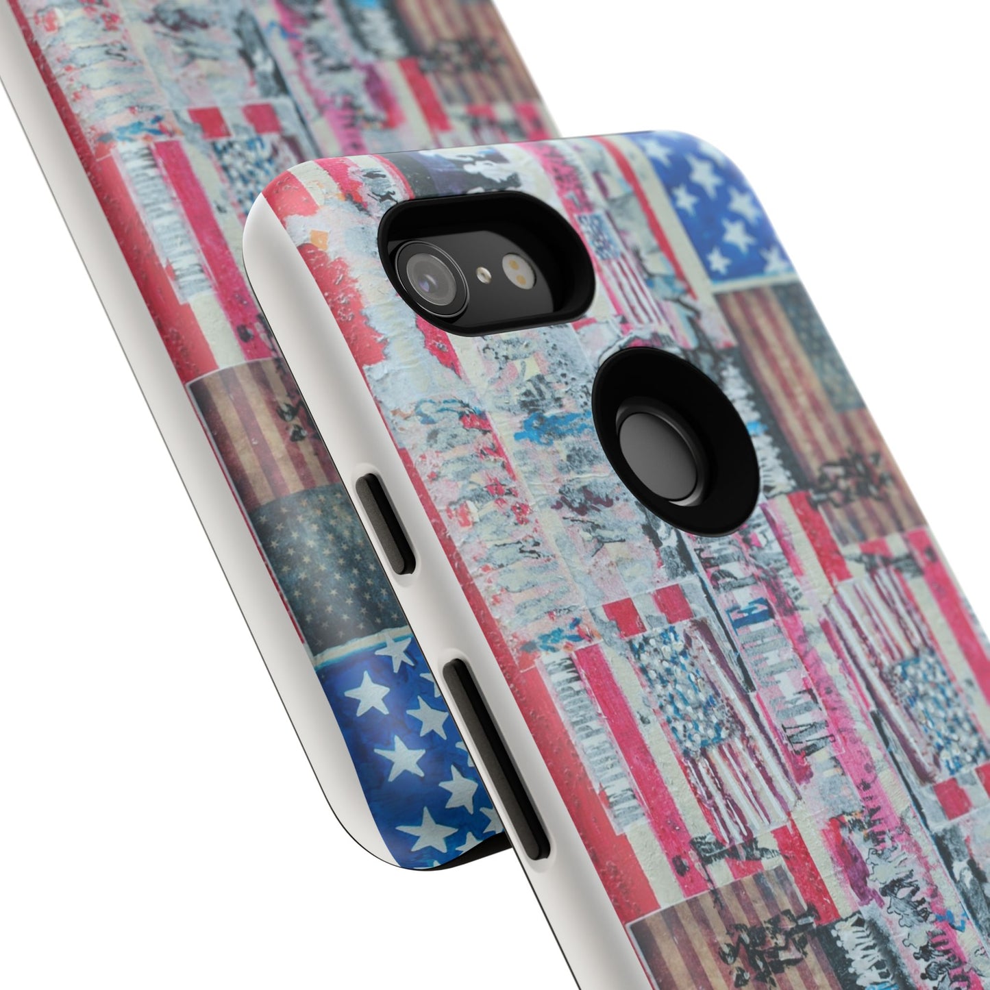 Patriotic Phone Case -We The People Image - Tough Cases with American Flag Design