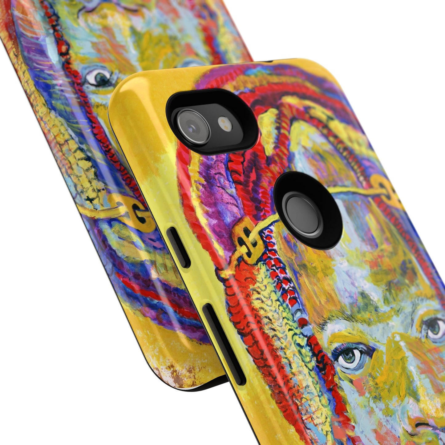 Vibrant Artistic Phone Case - Tough Cases for Creative Souls- African Youth Image