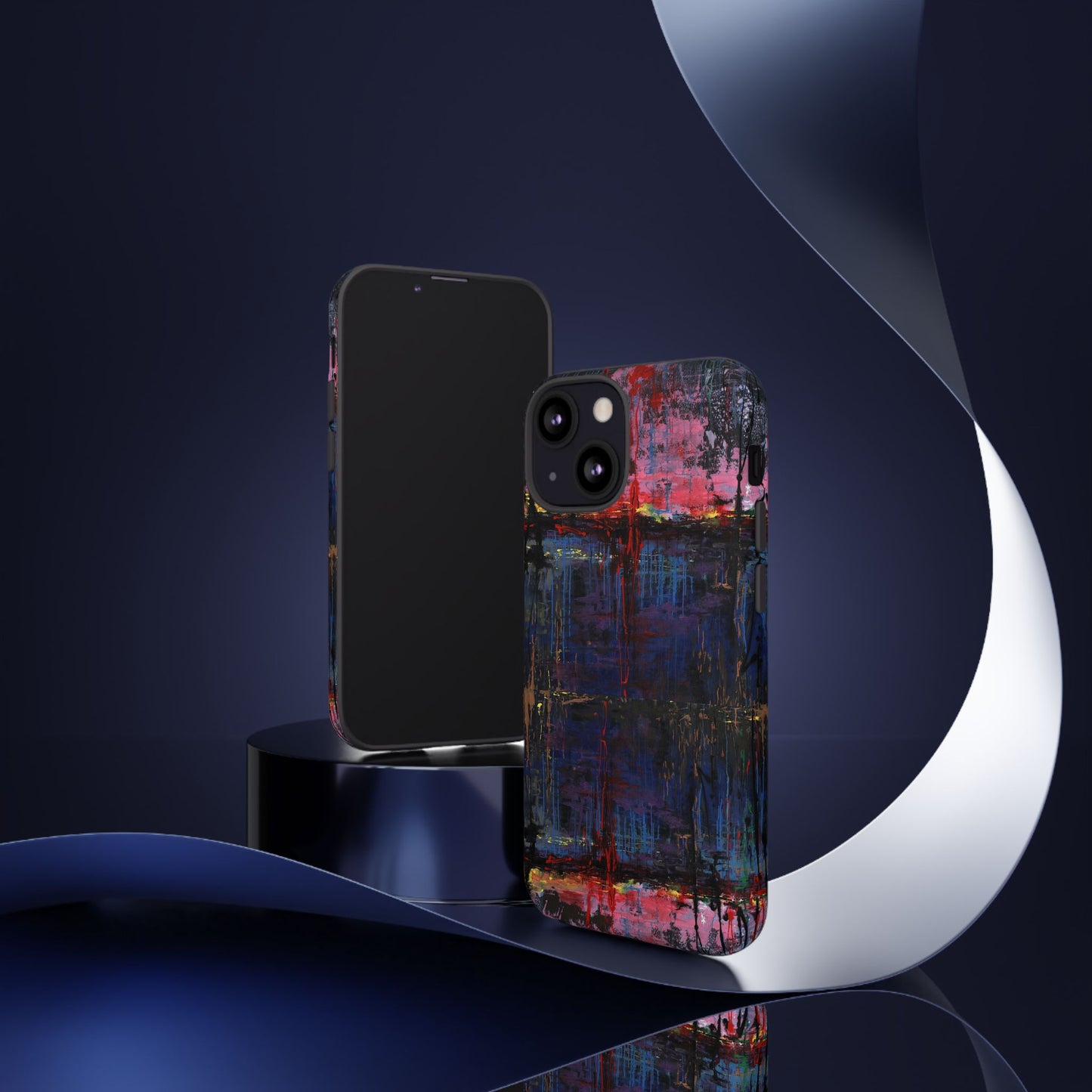 Artistic Tough Cases - Colorful Abstract Phone Case for Creative Souls- Illumination Image